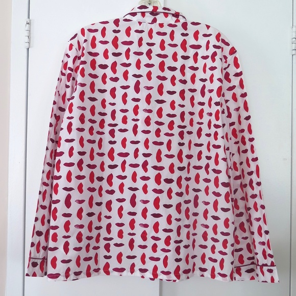 Tory Burch Pajama Top - Lips Pattern, Never Used - Picture 6 of 10